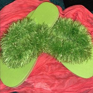 Wacky Green FlipFlops
